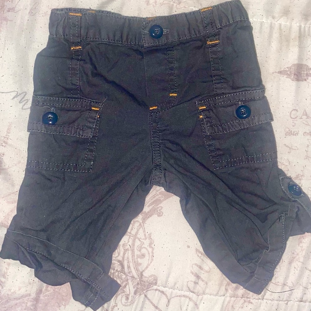 Baby Boy Grey Shorts 3-6M